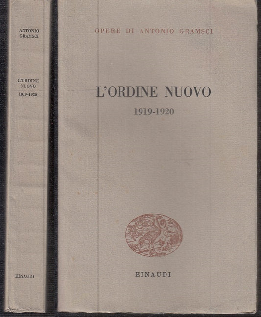 LS- L'ORDINE NUOVO 1919/1920 -- EINAUDI - OPERE ANTONIO GRAMSCI -- 1954- B- XTS