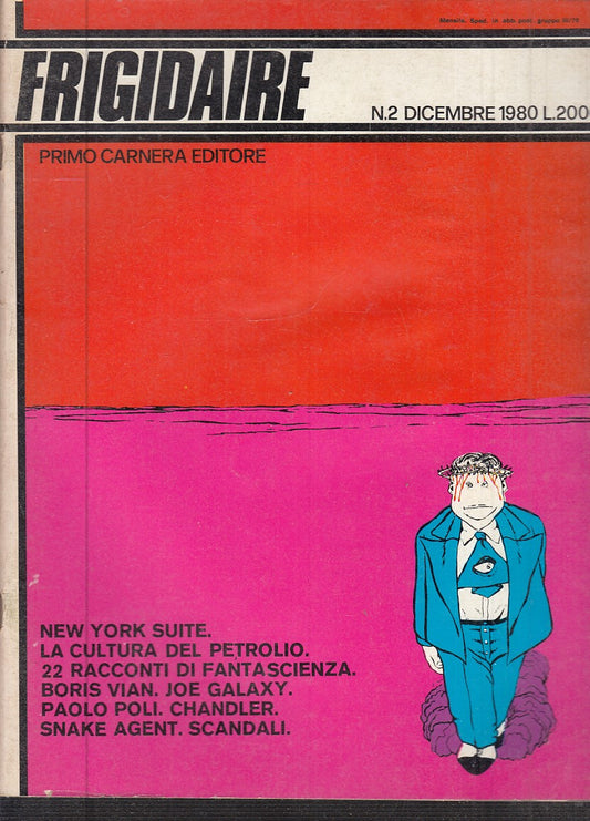 FR- RIVISTA FRIGIDAIRE N.2 -- PRIMO CARNERA - 1980 - S - TNX