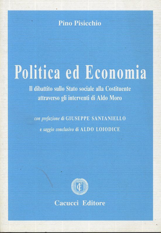 LS- POLITICA ED ECONOMIA ALDO MORO- PINO PISICCHIO- CACUCCIO --- 1992- B- ZTS326