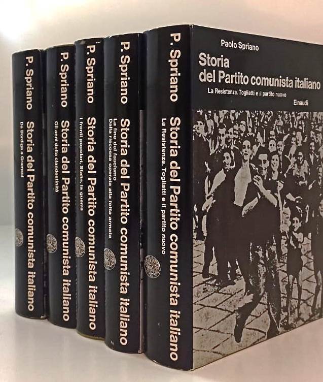 LS- STORIA DEL PARTITO COMUNISTA ITALIANO 5 VOLUMI - SPRIANO - EINAUDI - CS- XTS