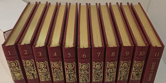 LD- STORIA DEI SANTI E DELLA SANTITA' CRISTIANA 11 VOLUMI- GROLIER- 1991- C- YFS