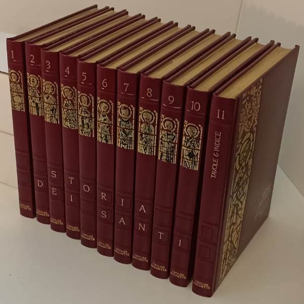 LD- STORIA DEI SANTI E DELLA SANTITA' CRISTIANA 11 VOLUMI- GROLIER- 1991- C- YFS