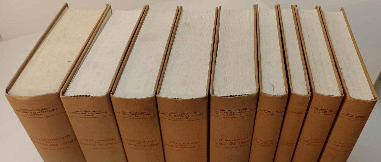 LZ- ATTI DEL COMITATO DELL'INCHIESTA INDUSTRIALE 1870/1874  VOLUMI I/IX -- YFS