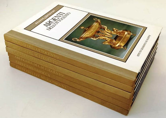 LT- DOCUMENTI D'ANTIQUARIATO OREFICIERIA ARGENTI GIOIELLI 6 VOLUMI- 1986- YFS907