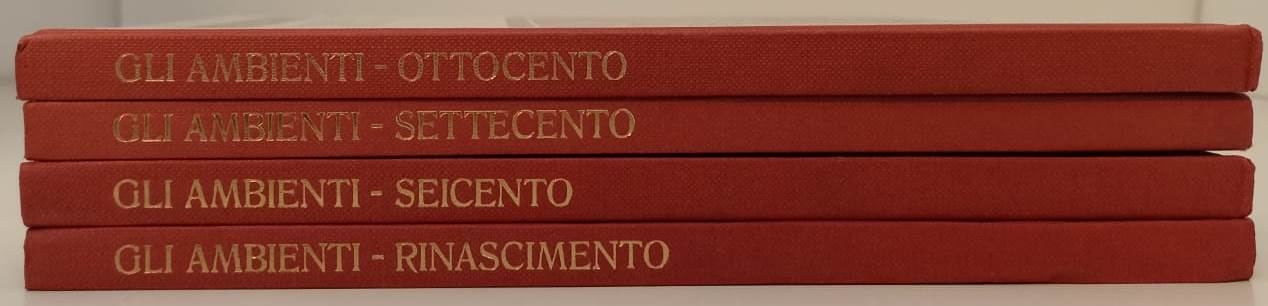 LT- DOCUMENTI D'ANTIQUARIATO GLI AMBIENTI 4 VOLUMI-- DeAGOSTINI- 1986- C- YFS907