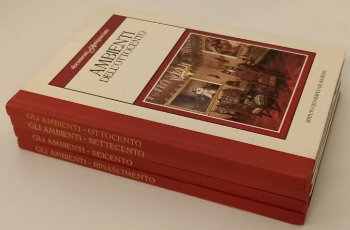 LT- DOCUMENTI D'ANTIQUARIATO GLI AMBIENTI 4 VOLUMI-- DeAGOSTINI- 1986- C- YFS907