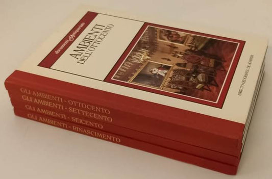 LT- DOCUMENTI D'ANTIQUARIATO GLI AMBIENTI 4 VOLUMI-- DeAGOSTINI- 1986- C- YFS907