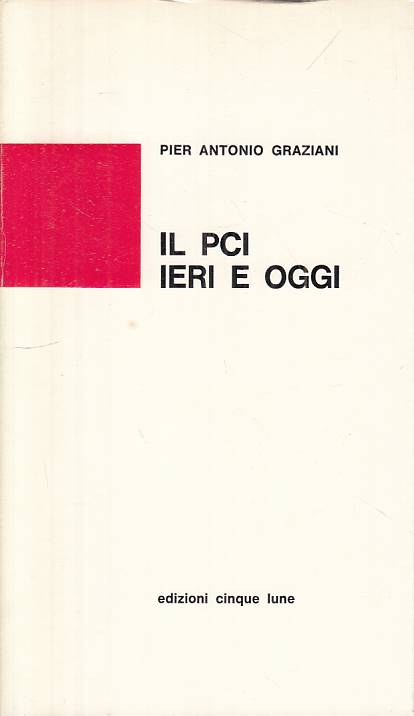 LS- IL PCI IERI E OGGI - GRAZIANI- CINQUE LUNE- ORIENTAMENTI-- 1977 - B - YTS667