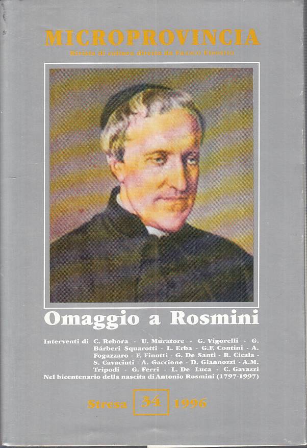 LS- MICROPROVINCIA N.34 OMAGGIO A ROSMINI -- STRESA --- 1996 - BS - YTS485