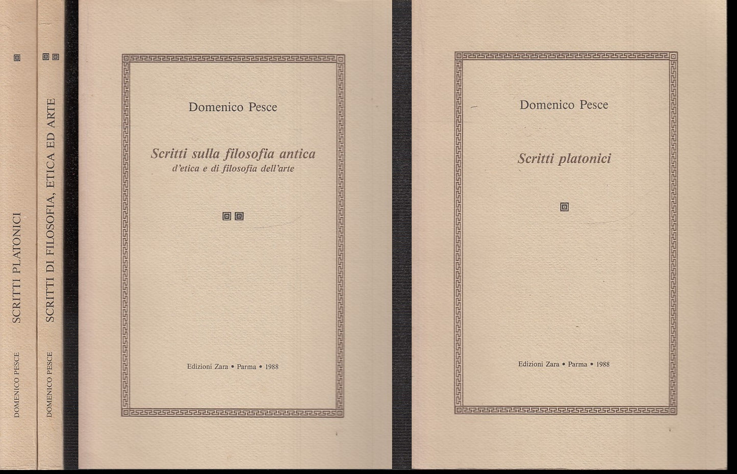 LS- SCRITTI PLATONICI FILOSOFIA ANTICA D'ETICA - PESCE - ZARA--- 1988- B- ZFS155