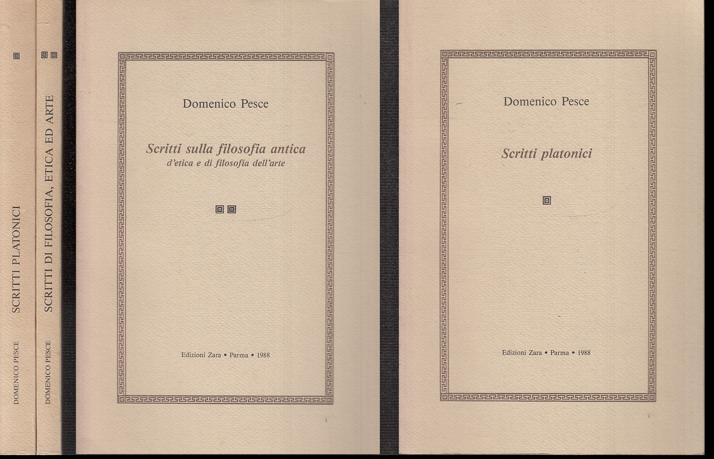 LS- SCRITTI PLATONICI FILOSOFIA ANTICA D'ETICA - PESCE - ZARA--- 1988- B- ZFS155