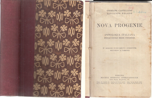 NOVA PROGENIE ANTOLOGIA -CASTELLINO PELOSO - SEI --- 1933 - C - YFS174