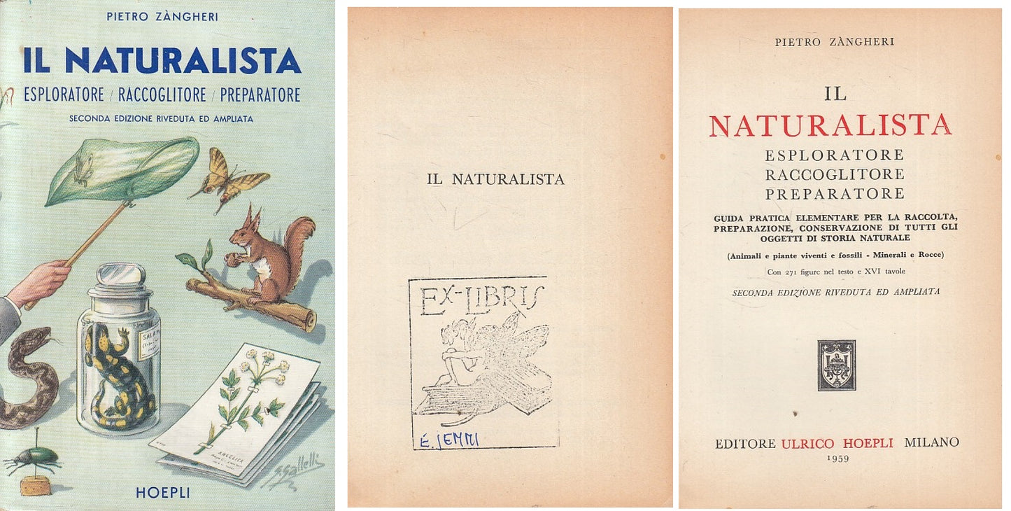 LZ- IL NATURALISTA ESPLORATORE - ZANGHERI - HOEPLI --- 1959 - B - ZFS113