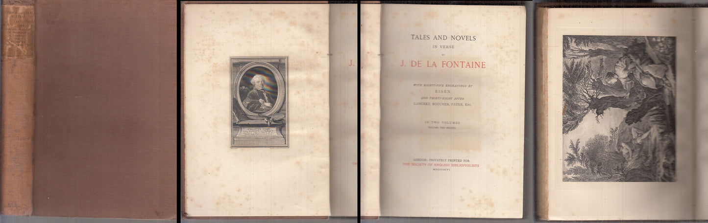 LN- TALES AND NOVELS IN VERSE VOLUME 2 EISEN - LA FONTAINE ---- 1896 - C- XFS148