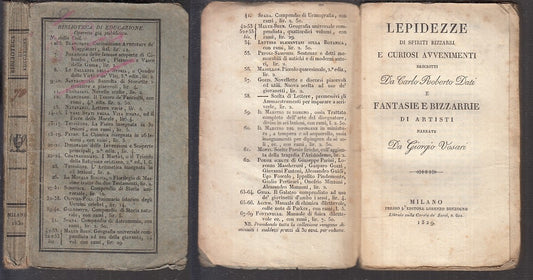 LEPIDEZZE SPIRITI BIZZARRI FANTASIE- DATI VASARI- SONZOGNO--- 1829- B-XFS105