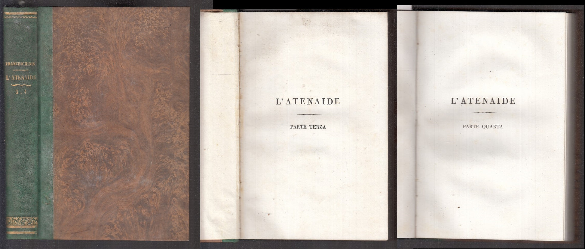 L'ATENAIDE PARTE TERZA - FRANCESCHINIS - MINERVA --- 1837 - C - XFS106