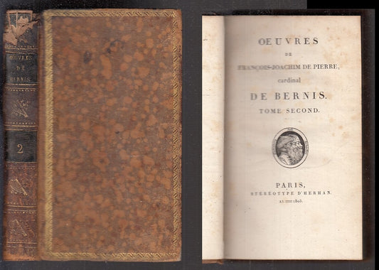 LH- OEUVRES DE FRANCOIS JOACHIM DE PIERRE DE BERNIS-- D'HERHAN--- 1803- C-XFS106