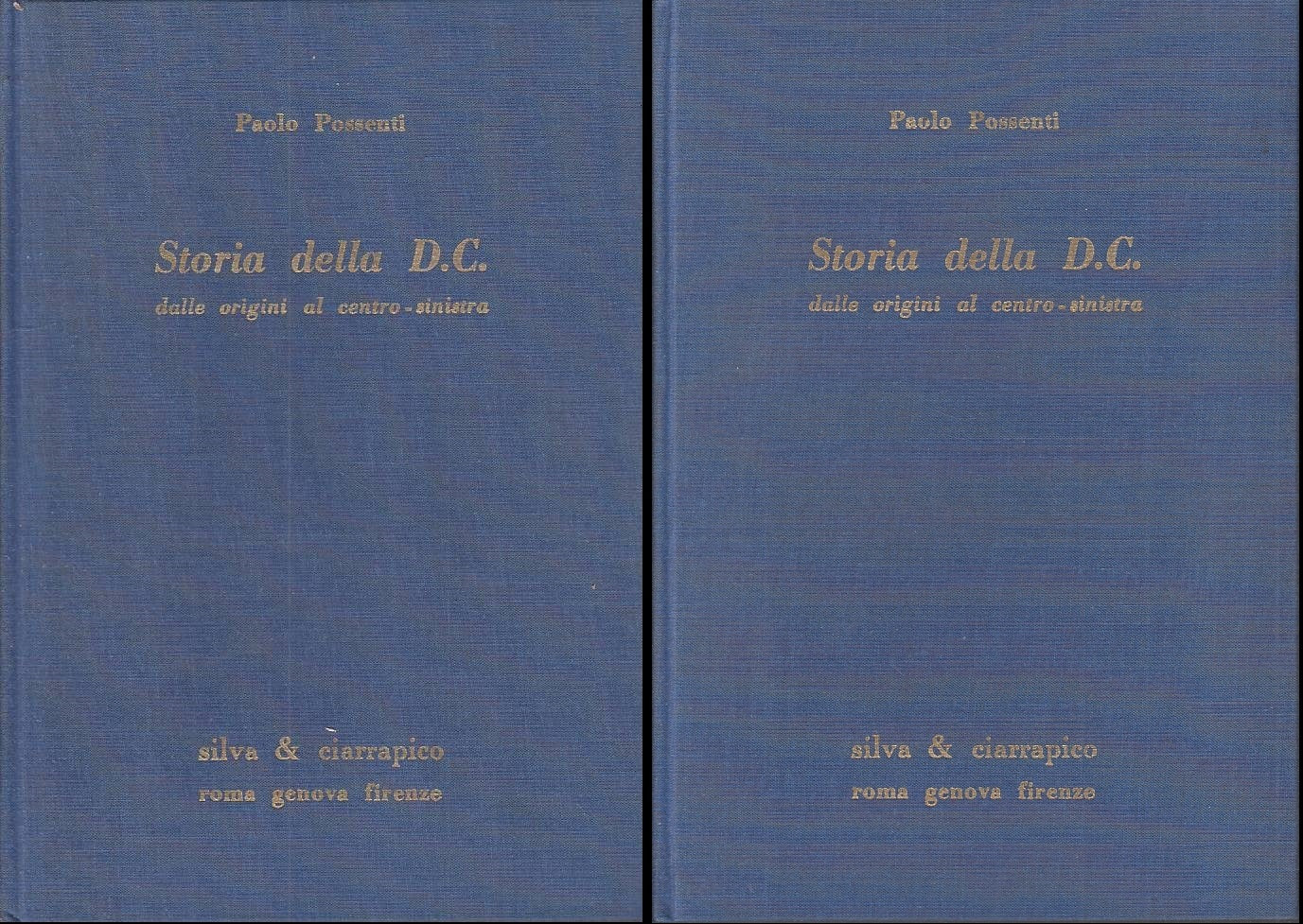 LS- STORIA DELLA D.C. 1/2 ORIGINI - POSSENTI - SILVA & CIARRAPICO - C - ZFS169