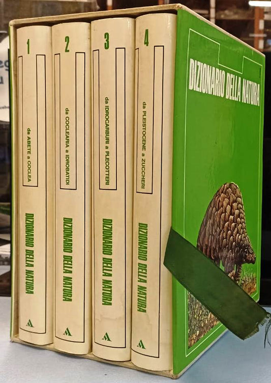 LZ- DIZIONARIO DELLA NATURA COFANETTO 4 VOLUMI -- MONDADORI --- 1975 - CS - XFS