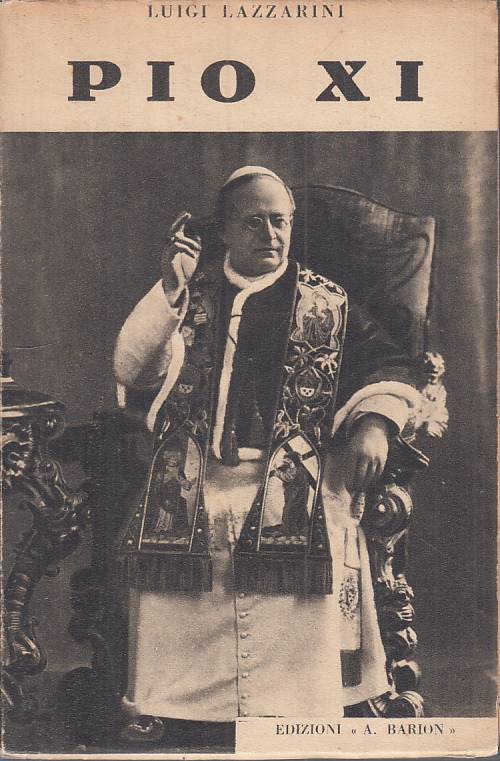 LS- PIO XI - LUIGI LAZZARINI - BARION --- 1937 - B - YTS589
