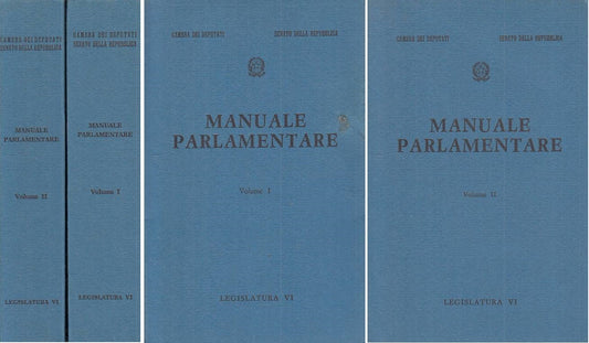 LZ- MANUALE PARLAMENTARE LEGISLATURA VI 2 VOLUMI -- ROMA --- 1973 - B - YTS191