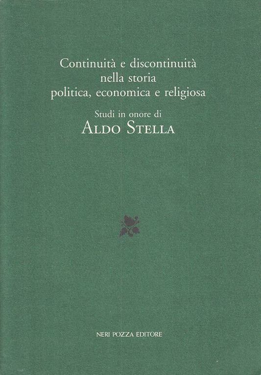LS- CONTINUITA' E DISCONTINUITA' STORIA -- NERI POZZA--- 1993 - B - YTS603