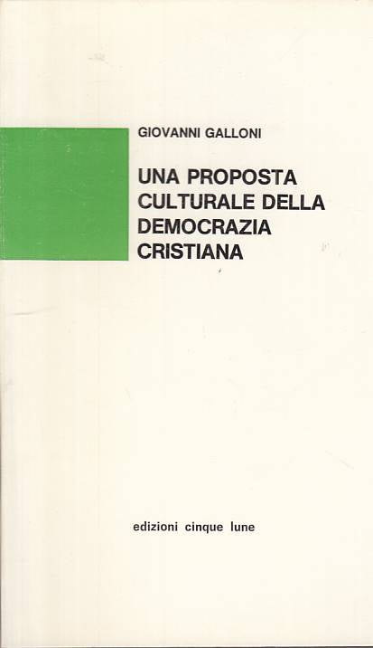LS- PROPOSTA CULTURALE DEMOCRAZIA CRISTIANA- GALLONI- 5 LUNE--- 1976 - B - YTS42