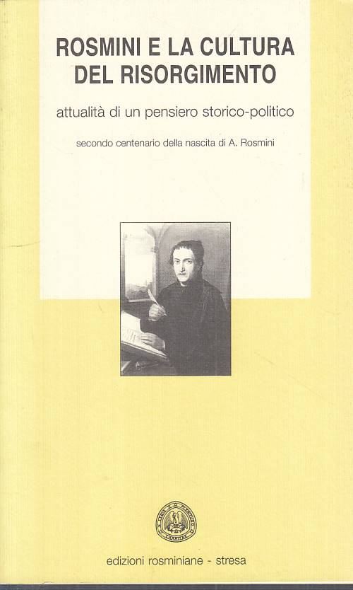 LS- ROSMINI E LA CULTURA DEL RISORGIMENTO -- ROSMINIANE --- 1997 - B - YTS214