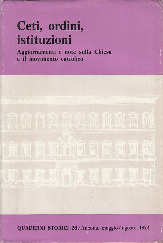 LS- CETI, ORDINI, ISTITUZIONE CHIESA -- ANCONA --- 1974 - BS - YTS42