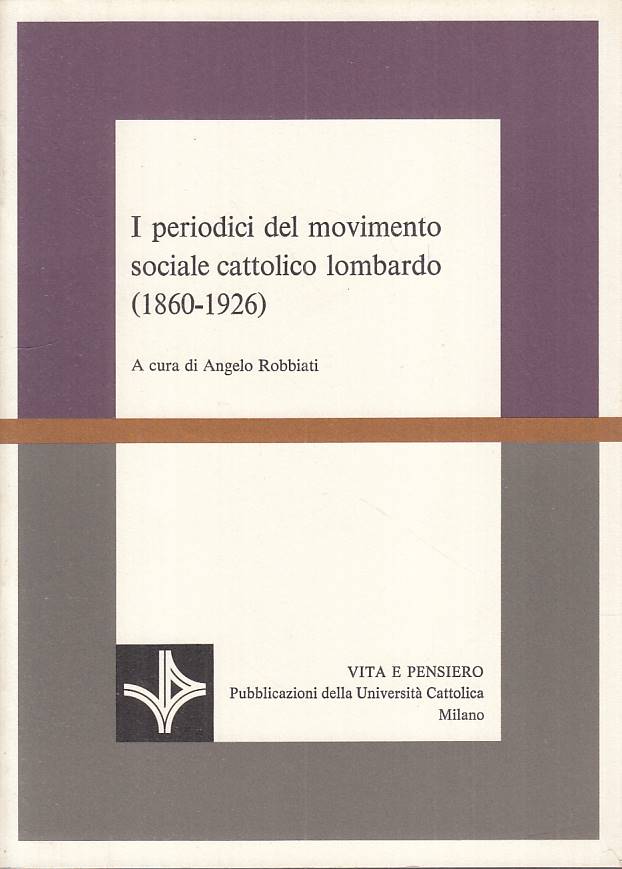 LS- PERIODICI MOVIMENTO SOCIALE CATTOLICO LOMBARDO -- VP --- 1978 - B - YTS316