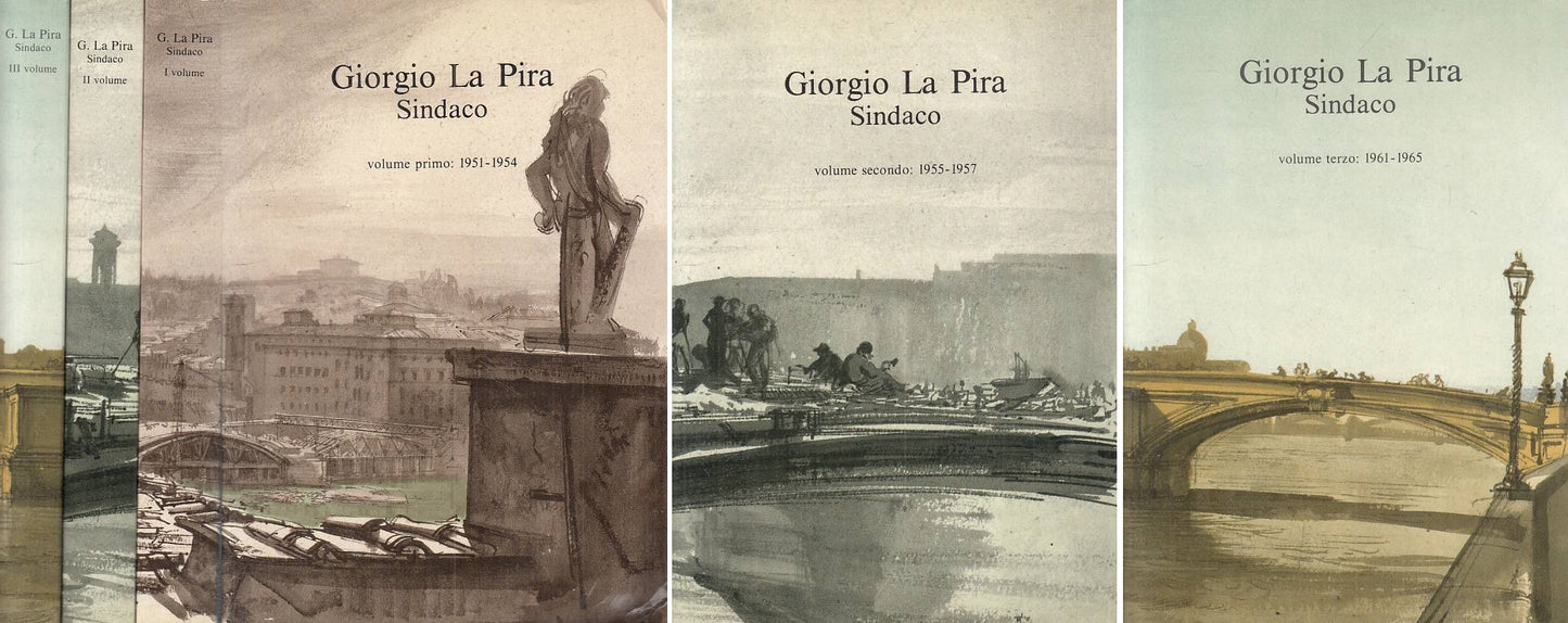 LS- GIORGIO LA PIRA SINDACO 3 VOLUMI -- CULTURA NUOVA --- 1988 - B - YTS46