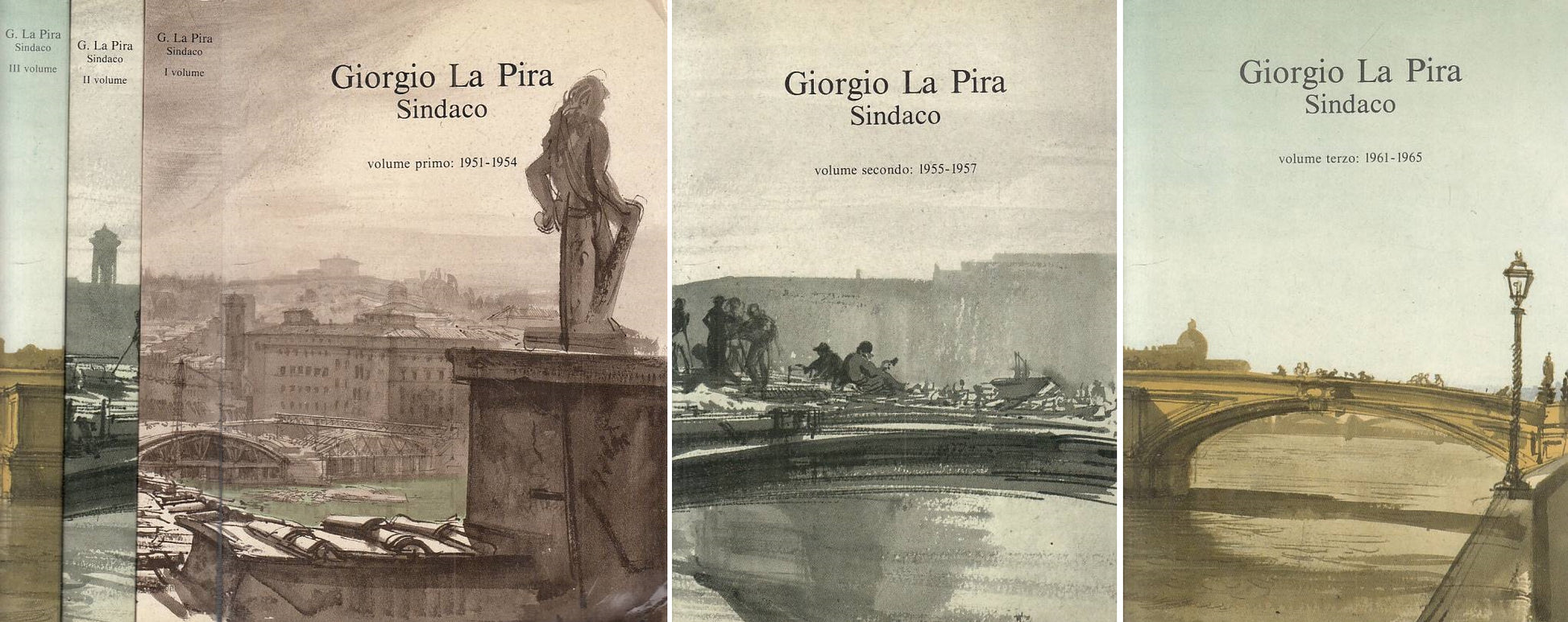 LS- GIORGIO LA PIRA SINDACO 3 VOLUMI -- CULTURA NUOVA --- 1988 - B - YTS46