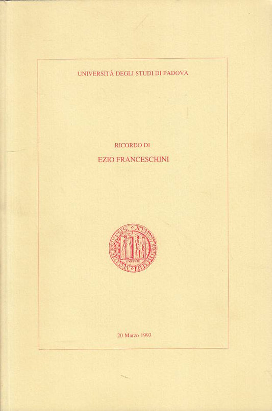 LS- RICORDO DI EZIO FRANCESCHINI -- PADOVA --- 1993 - B - YTS2