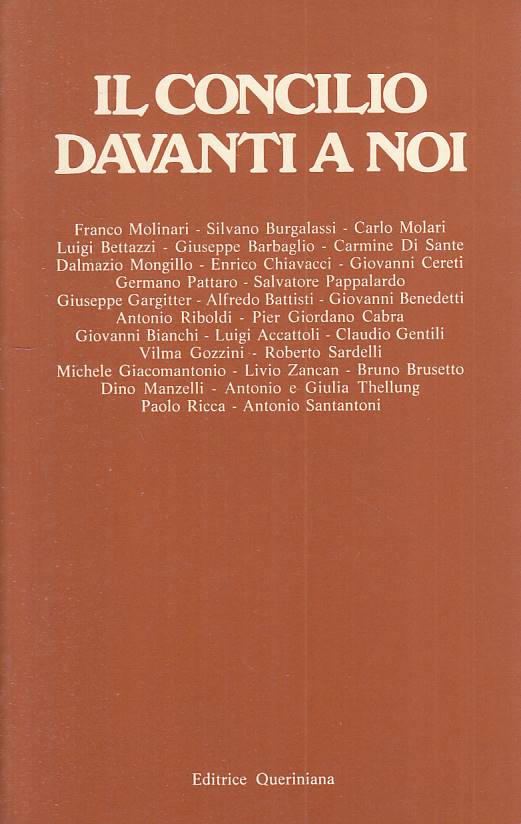 LS- IL CONCILIO DAVANTI A NOI-- QUERINIANA- PRASSI ECCLESIALE-- 1980- B - YTS482