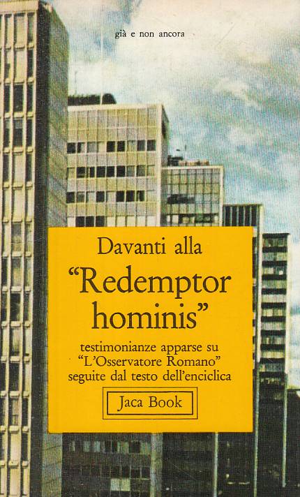 LS- DAVANTI AL "REDEMPTOR HOMINIS" - AA.VV. - JACA BOOK --- 1979 - B - YTS482