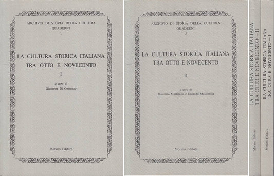 LS- CULTURA STORICA ITALIANO OTTO NOVECENTO 2 VOLL.-- MORANO--- 1990- B - YTS265