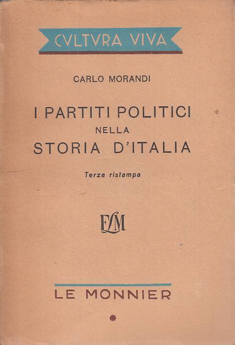 LS- I PARTITI POLITICI NELLA STORIA D'ITALIA - MORANDI - MONNIER ---- B - YTS265