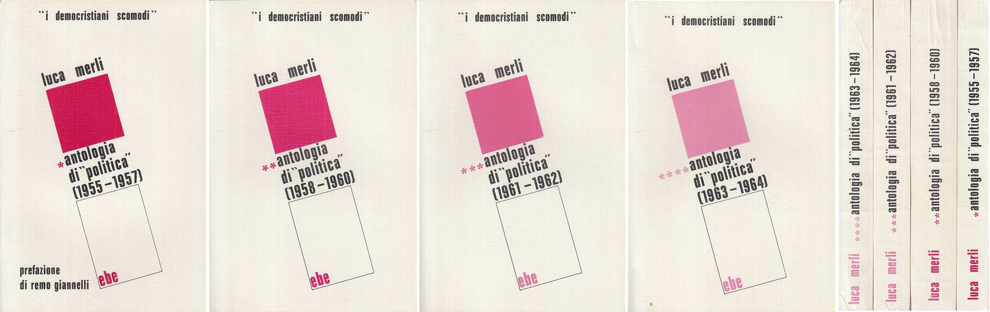 LS- ANTOLOGIA DI "POLITICA" 4 VOLL. - MERLI - EBE --- 1973 - B - YTS251