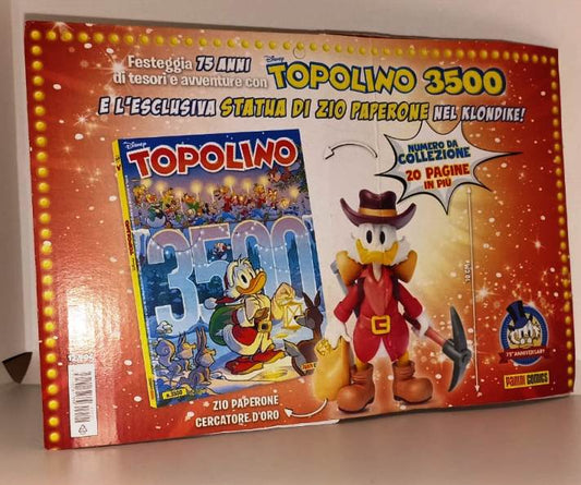 FD- TOPOLINO 3500 BLISTERATO GADGET STATUETTA ZIO PAPERONE DISNEY PANINI 2022