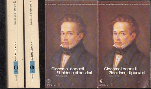 LN- ZIBALDONE DI PENSIERI 2 VOLUMI - LEOPARDI - MONDADORI - OSCAR -- 1983- B-XFS