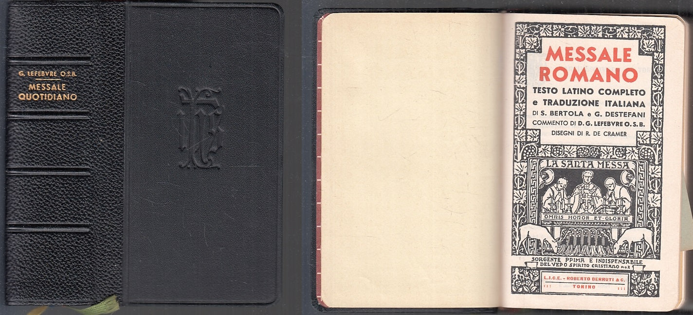 LD- MESSALE ROMANO TESTO LATINO TRADUZIONE ITALIANA - CRAMER---- 1958- C- XFS129