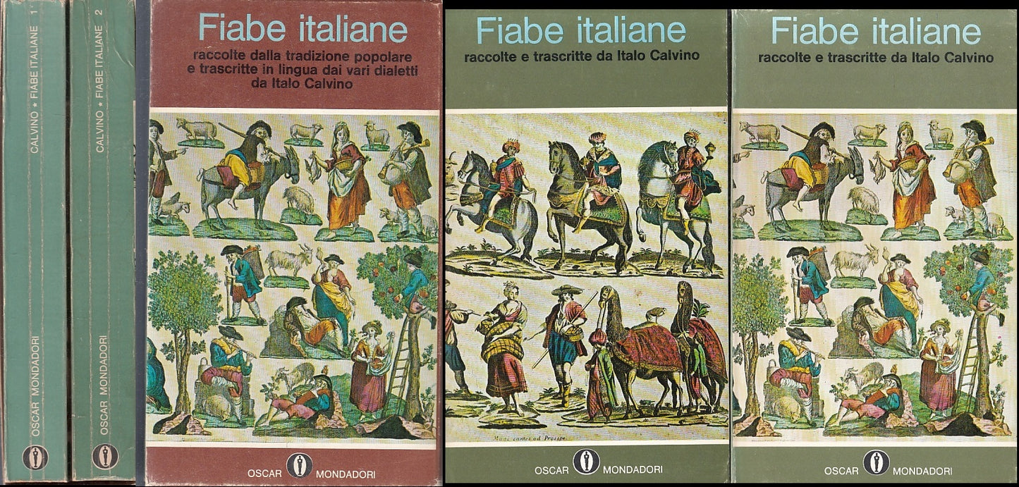 LN- FIABE ITALIANE 2 volumi- ITALO CALVINO- MONDADORI- OSCAR-1a ED.- 1968- B-XFS