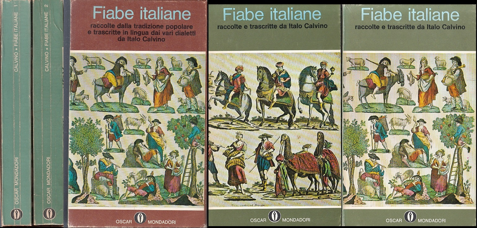 LN- FIABE ITALIANE 2 volumi- ITALO CALVINO- MONDADORI- OSCAR-1a ED.- 1968- B-XFS