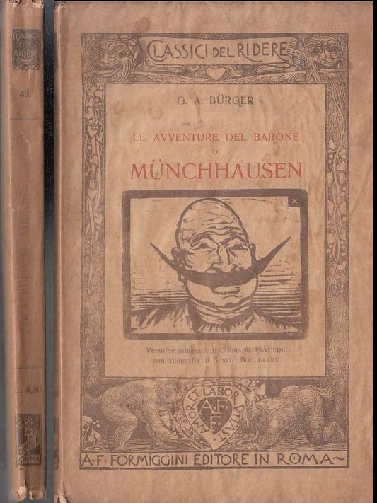 LN- AVVENTURE BARONE MUNCHHAUSEN -- FORMIGGINI - CLASSICI RIDERE -- 1925- B- XFS