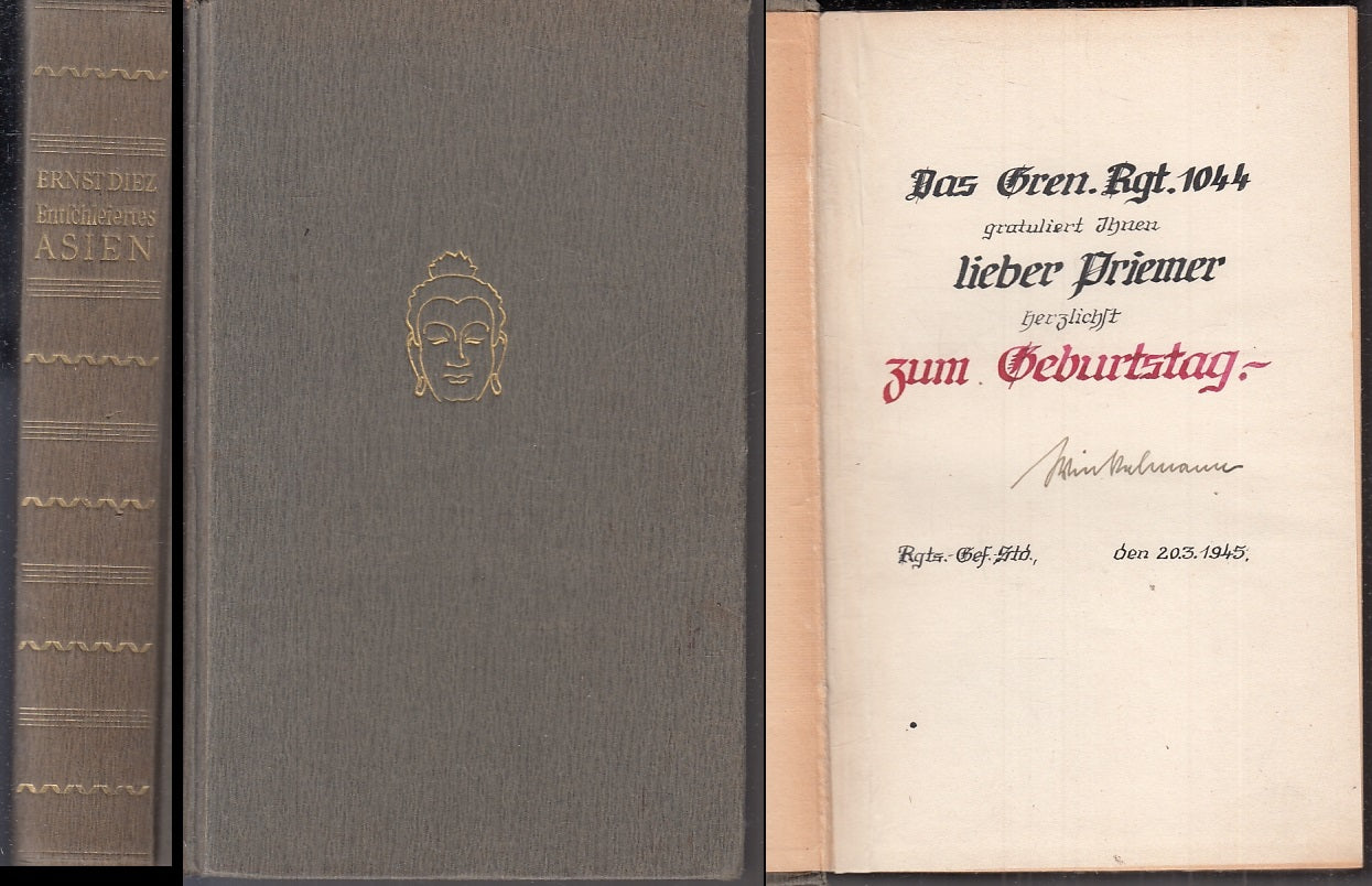 LZ- ENTSCHLEIERTES ASIEN - ERNST DIEZ - KARL BISCHOFF VERLAG--- 1943-  C- ZFS2