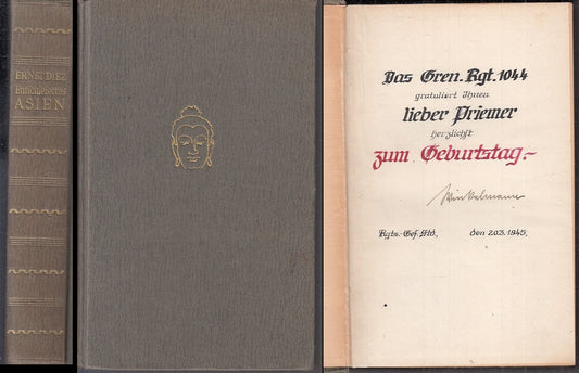 LZ- ENTSCHLEIERTES ASIEN - ERNST DIEZ - KARL BISCHOFF VERLAG--- 1943-  C- ZFS2