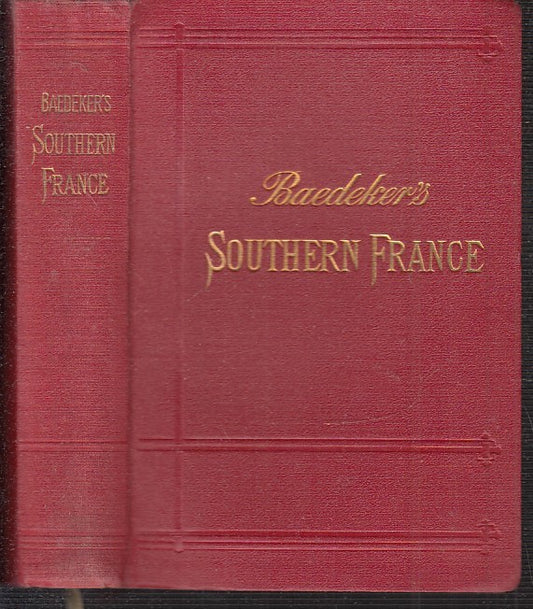 LV- GUIDE BAEDEKER SOUTHERN FRANCE CORSICA -- KARL BAEDEKER --- 1914 - C- XFS114