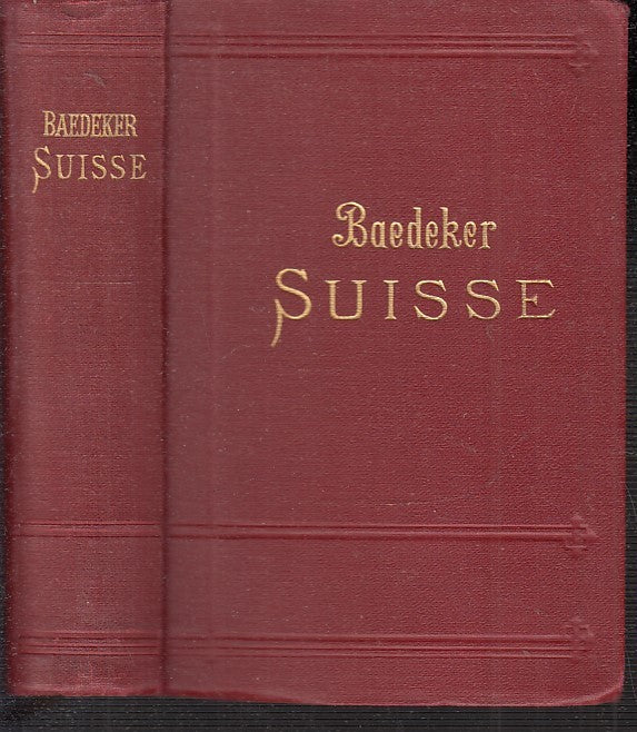 LV- GUIDE BAEDEKER LA SUISSE SAVOIE L'ITALIE -- KARL BAEDEKER--- 1928- C- XFS114