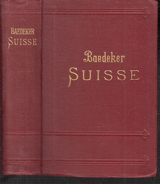 LV- GUIDE BAEDEKER LA SUISSE SAVOIE L'ITALIE -- KARL BAEDEKER--- 1928- C- XFS114