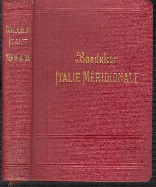 LV- GUIDE BAEDEKER ITALIE MERIDIONALE SICILE -- KARL BAEDEKER--- 1912- C- XFS114